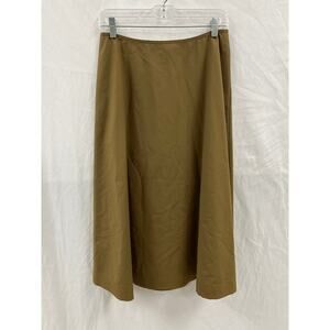 NWT Lafayette 148 Midi Skirt Shiitake size 4